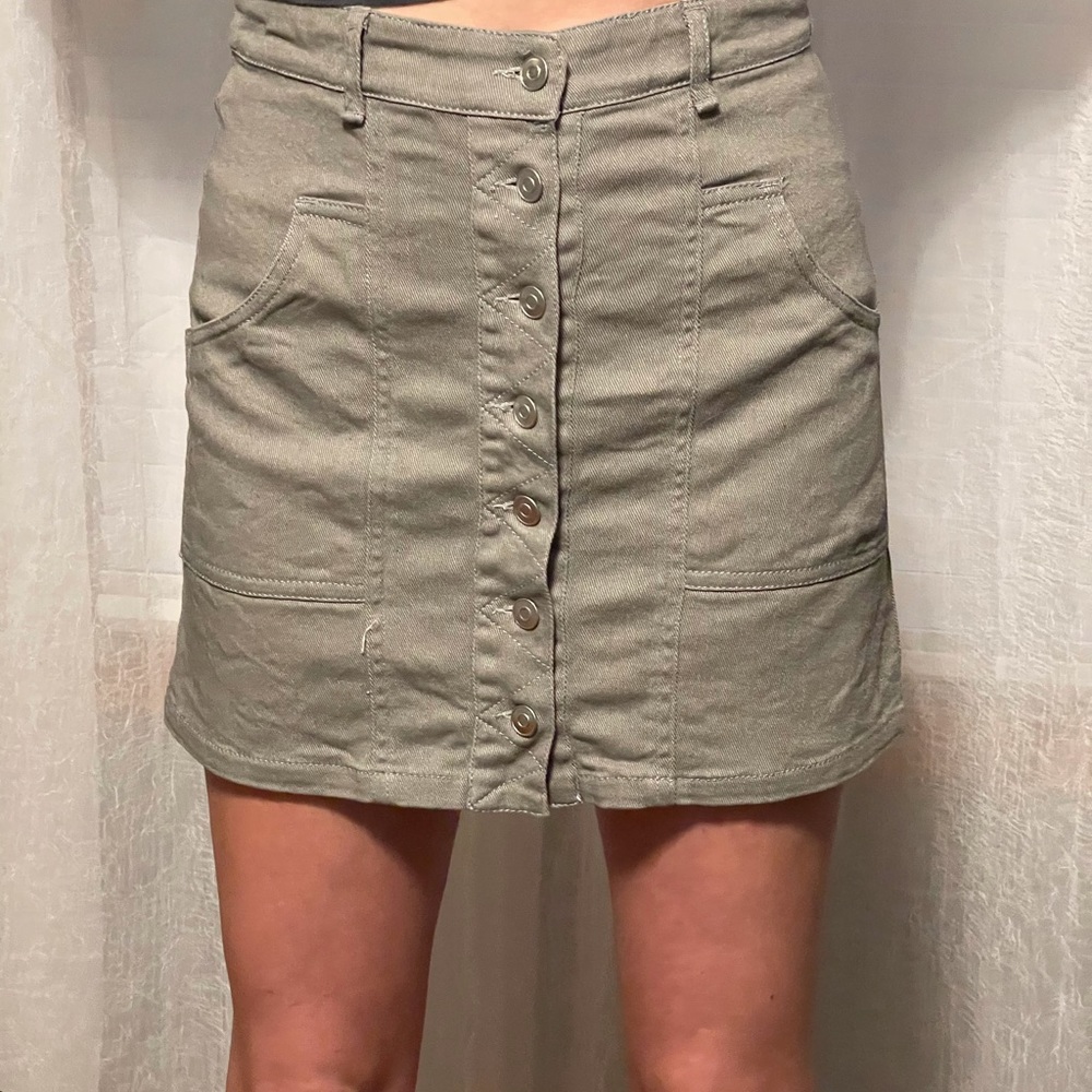 altard state grey mini skirt